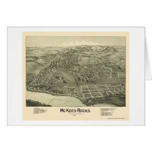 Las rocas de McKee, mapa panorámico del PA - 1901