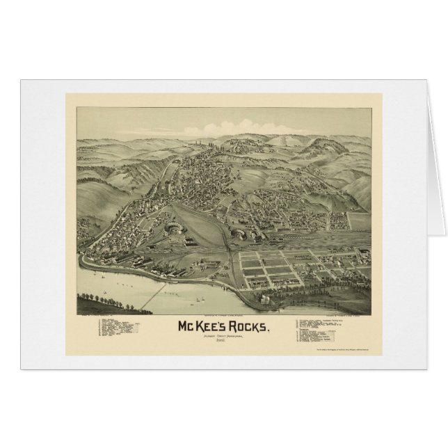 Las rocas de McKee, mapa panorámico del PA - 1901 (Anverso (Horizontal))