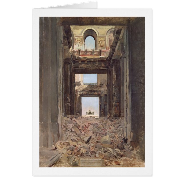 Las ruinas del Tuileries, 1871 (Frente)