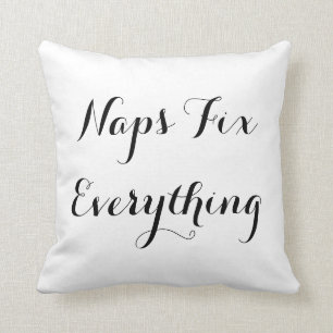 Las siestas fijan todo Cojín decorativo