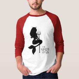 Las sirenas de la camiseta del icono de la manga d