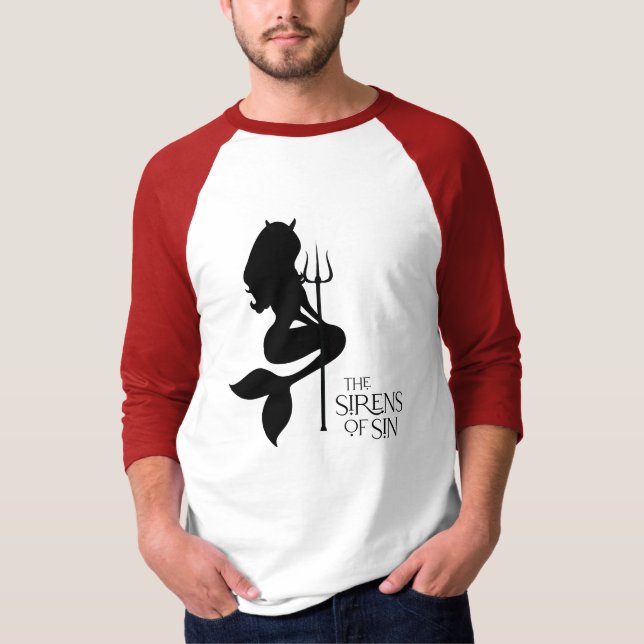 Las sirenas de la camiseta del icono de la manga d (Anverso)