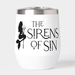 Las sirenas del logo de Sin Black Stéless White Cu