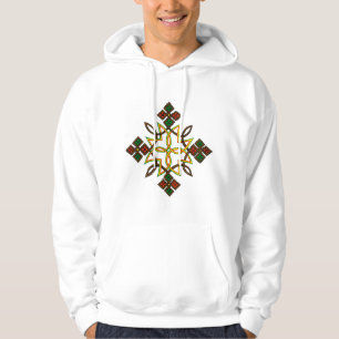 Las sudaderas con capucha cruzadas etíopes,