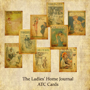 Las tarjetas ATC de vintage de The Ladies Home Jou