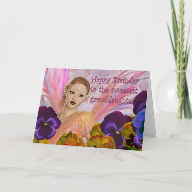 Las tarjetas de cumpleaños de la nieta - (Anverso)