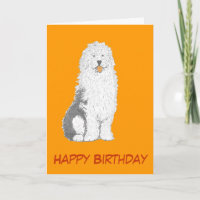 Las tarjetas de cumpleaños inglesas viejas del