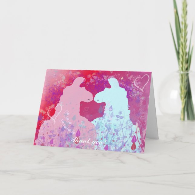 Las tarjetas de felicitación de la llama (Anverso)