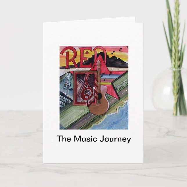 Las tarjetas de felicitación de los viajes de músi (Anverso)
