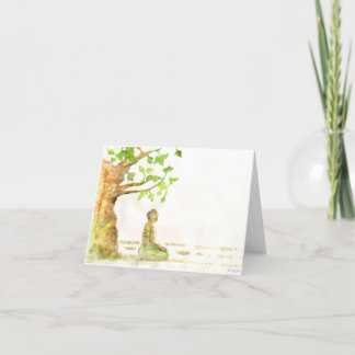 Las tarjetas de felicitación del árbol bodhi