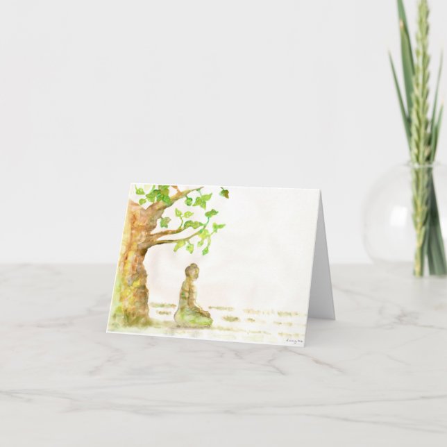 Las tarjetas de felicitación del árbol bodhi (Anverso)