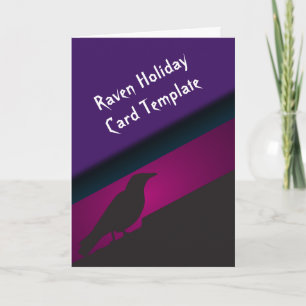 Las tarjetas de Halloween Black Raven
