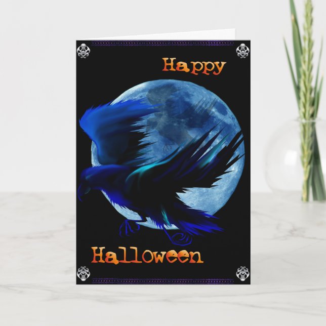 Las tarjetas de halloween de Raven (Anverso)