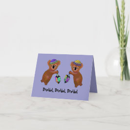 Las tarjetas de juego de Dreidel de la koala