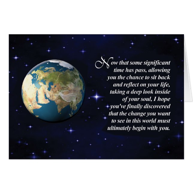 Las tarjetas de la prisión - cambie el mundo (Anverso (Horizontal))