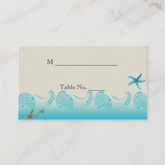 Las tarjetas de los lugares Bodas de Sand y Aqua (Anverso)