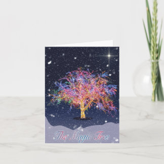 Las tarjetas de Navidades del árbol mágico