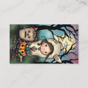 Las Tarjetas de Negocios de los Trick-or-Treaters