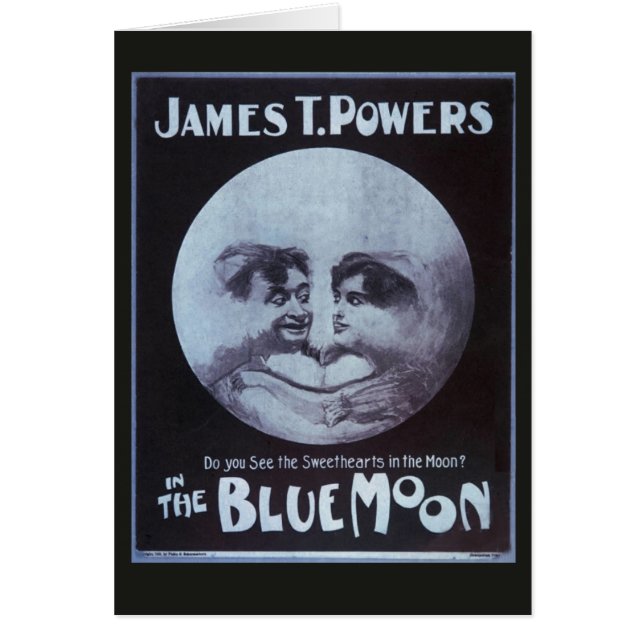 Las tarjetas de Posters del teatro Blue Moon (Frente)