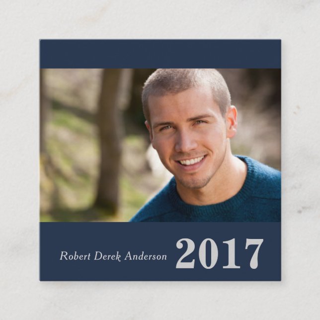 Las tarjetas de presentación de la graduación (Anverso)