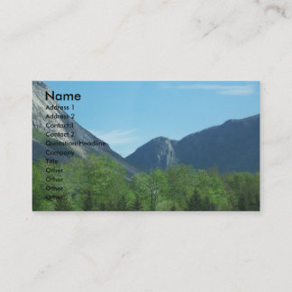 Las tarjetas de visita de la foto de las montañas