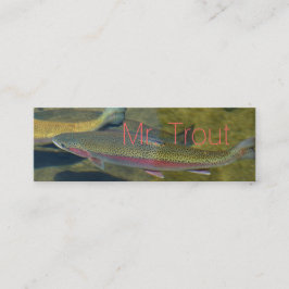 Las tarjetas de visita de Sr. Trout personalizan