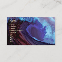 Las tarjetas de visita del mar del otro mundo