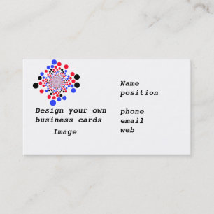 Las tarjetas de visita diseñan sus los propios