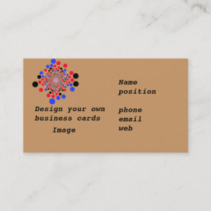 Las tarjetas de visita diseñan sus los propios