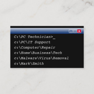 Las tarjetas de visita personalizó al técnico de