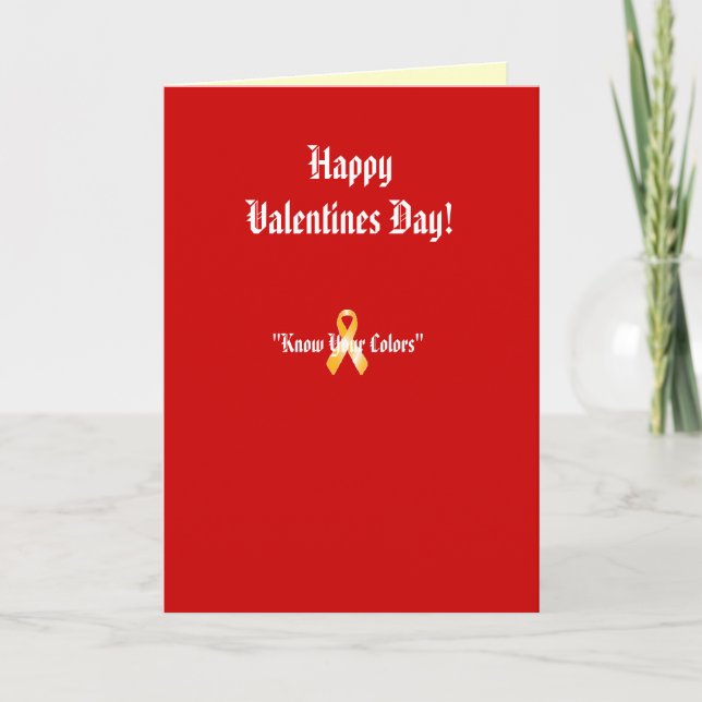Las tarjetas del día de San Valentín cardan a mi (Anverso)