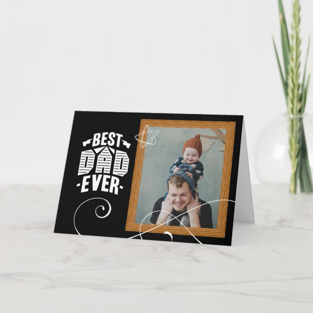 Las tarjetas del día del padre Personalizado moder (Anverso)