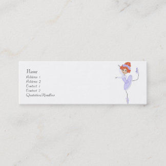 Las tarjetas del perfil de la bailarina