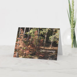 Las tarjetas inspiradoras apaciguan el coraje