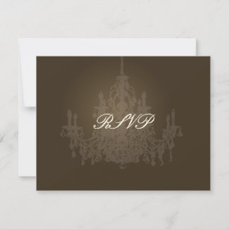Las tarjetas PixDezines Chandelier RSVP requieren