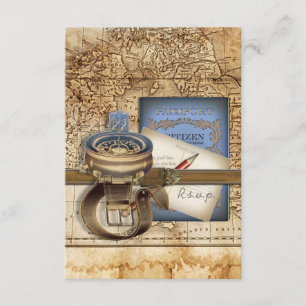 Las tarjetas RSVP para viajeros