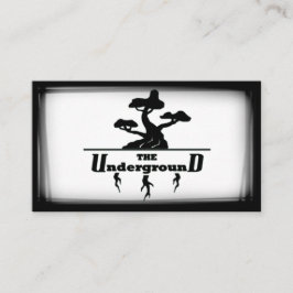 Las tarjetas subterráneas de negocios en blanco y