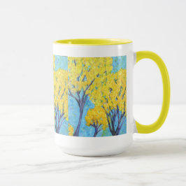 Las tazas de los árboles amarillos