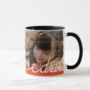 Las tazas del día de padre con la foto el   amamo