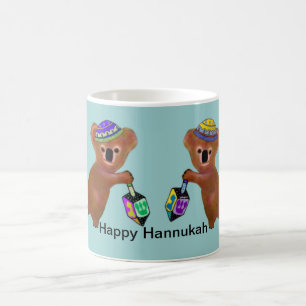 Las tazas del juego de Dreidel de la koala