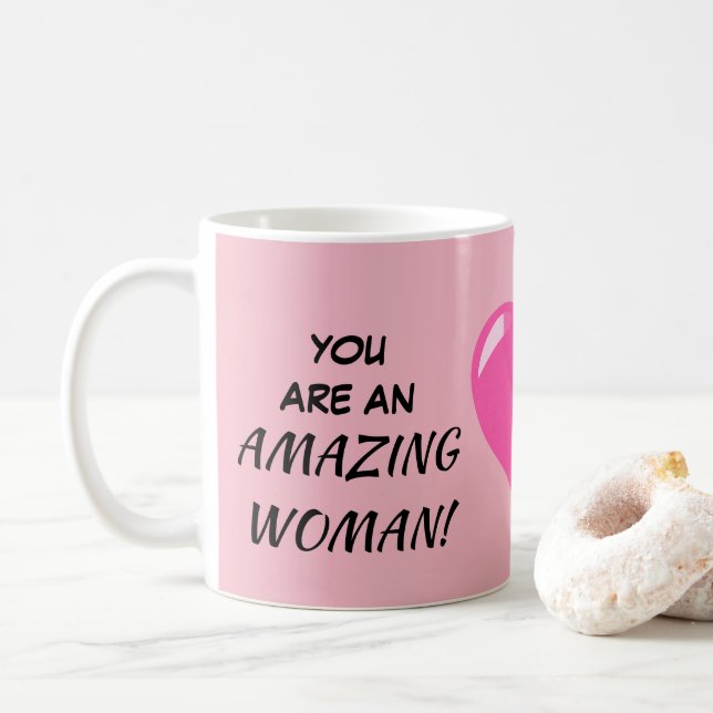 ¡Las tazas románticas, usted es las mujeres (Con donut)