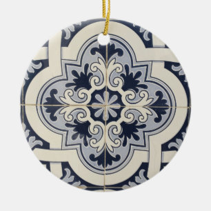Las tejas de Portugal personalizaron el ornamento