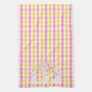 Las toallas de cocina de Gingham de Springtime