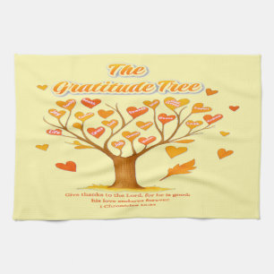 Las toallas de cocina de "The Gratitude Tree"
