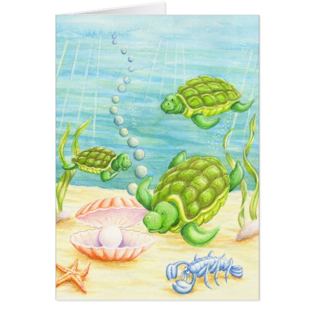 Las tortugas encuentran una perla (Frente)