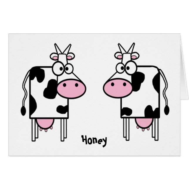 Las vacas personalizados aman (Anverso (Horizontal))