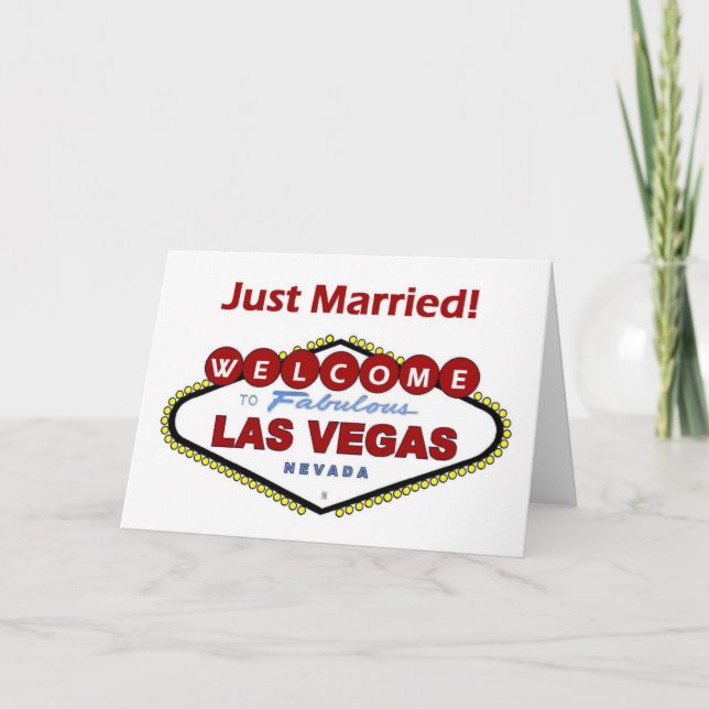 ¡Las Vegas Acabo De Casarse! Tarjeta de invitación (Anverso)