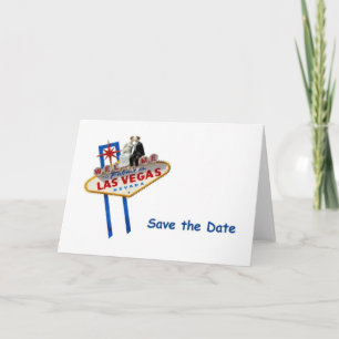 Las Vegas Bride & Groom Toppers Guardar la tarjeta