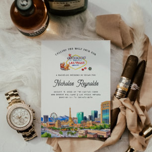 Las Vegas   Invitación a la despedida de soltero