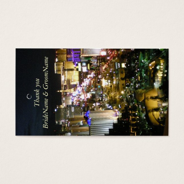 Las Vegas Nevada Gracias etiqueta de regalo (Frente)